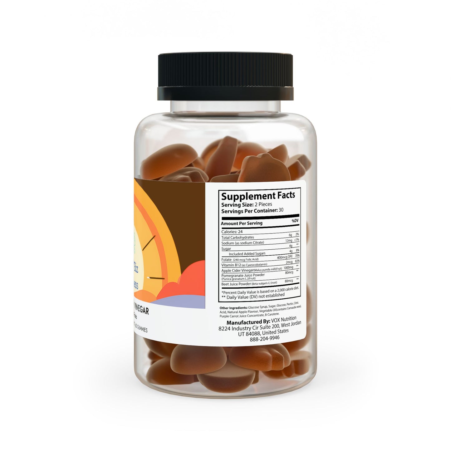 Apple Cider Vinegar Gummies (60 Gummies)