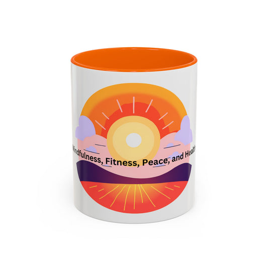 Wellness Sunset Accent Coffee Mug (11oz)