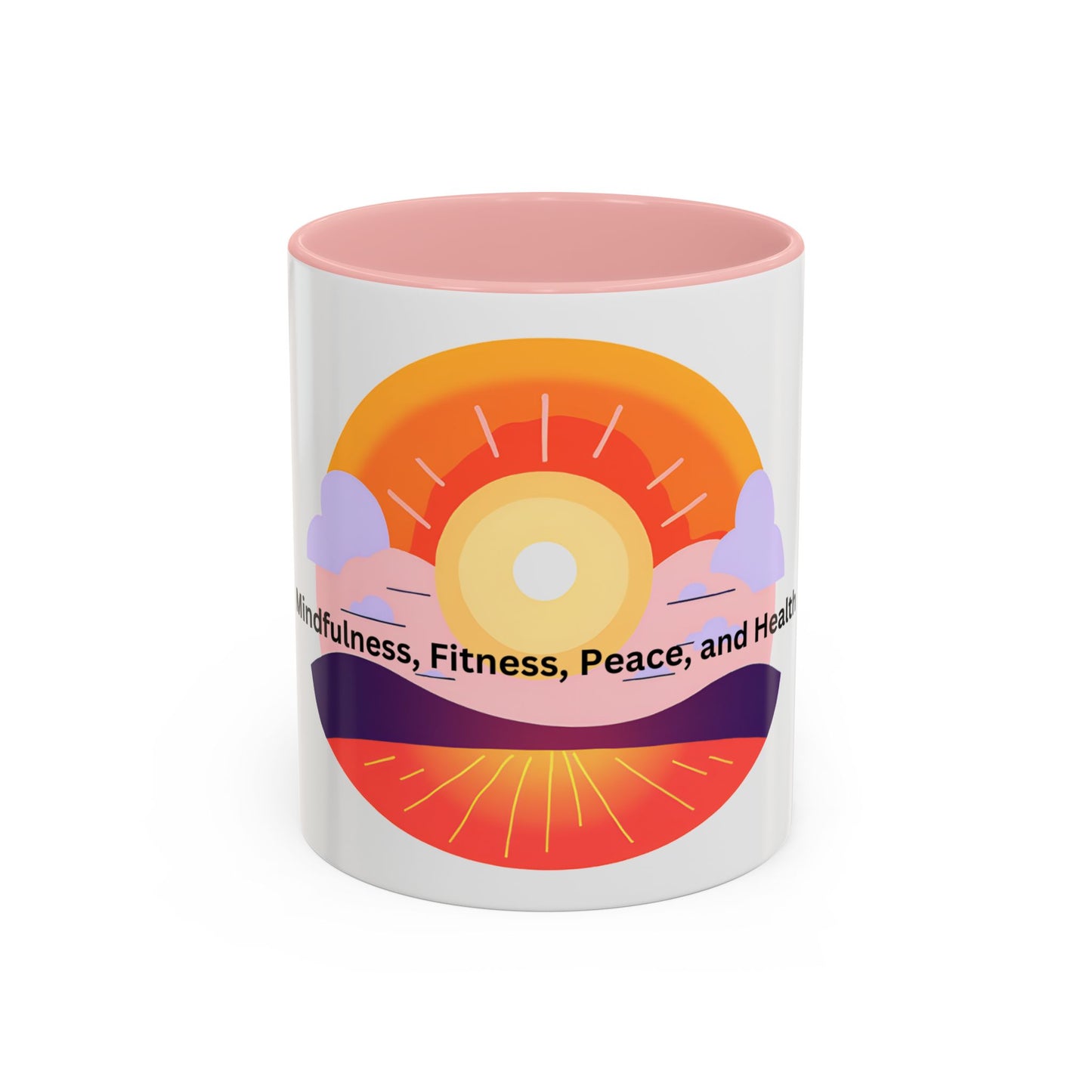Wellness Sunset Accent Coffee Mug (11oz)